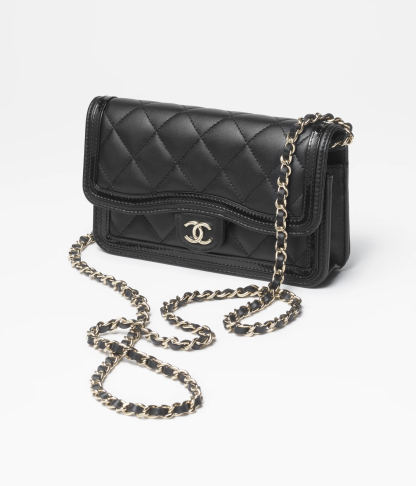 FLAP PHONE HOLDER WITH CHAIN